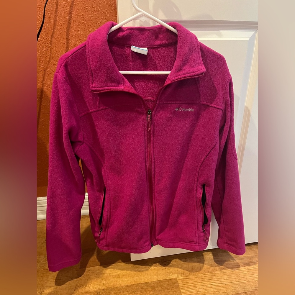 Large magenta Columbia jacket